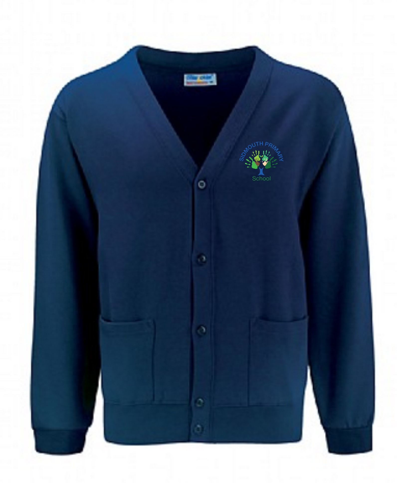Sidmouth Primary School Adult Navy Cardigan - X3 Clothing Online