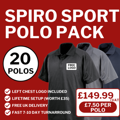 x20 Spiro Sport Polo Pack