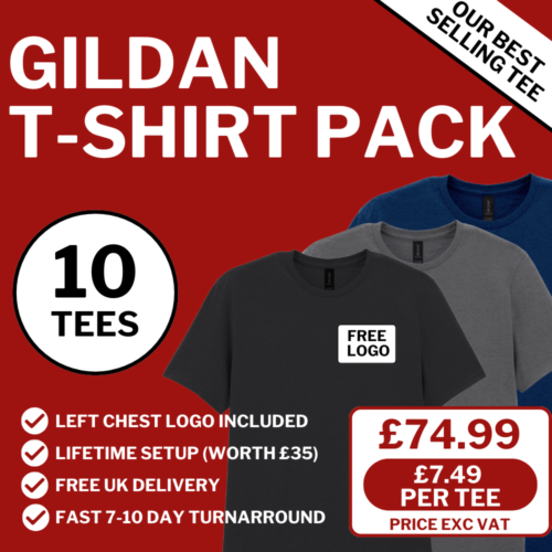 x10 Gildan Softstyle™  T-Shirt Pack