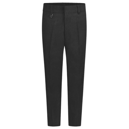 Boys Black Regular Fit Trousers