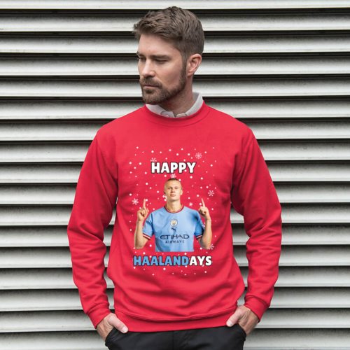 Happy Haalandays - Man City Erling Haaland Christmas Jumper