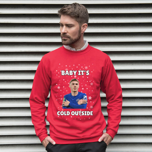 Baby It's Cold Outside - Cole Palmer Chelsea Christmas Jumper