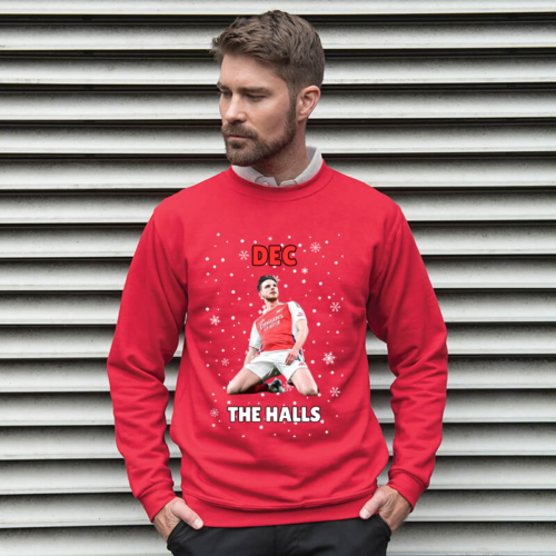 Dec The Halls! Arsenal Declan Rice Christmas Jumper