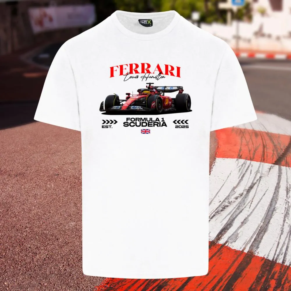 Lewis Hamilton Ferrari 2025 T-Shirt - Image 2