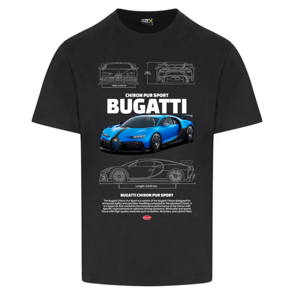 Bugatti Chiron T-Shirt, Sweatshirt, Hoodie