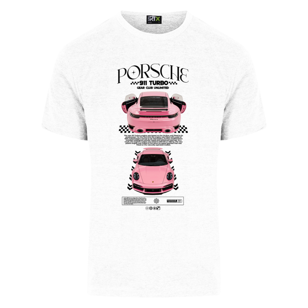 Porsche 911 Turbo Pink T-Shirt, Sweatshirt, Hoodie - Image 6