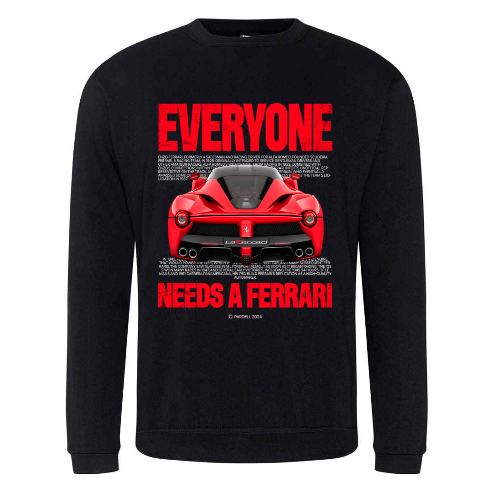 Everyone Needs A Ferrari - T-Shirt, Sweatshirt, Hoodie - Image 3