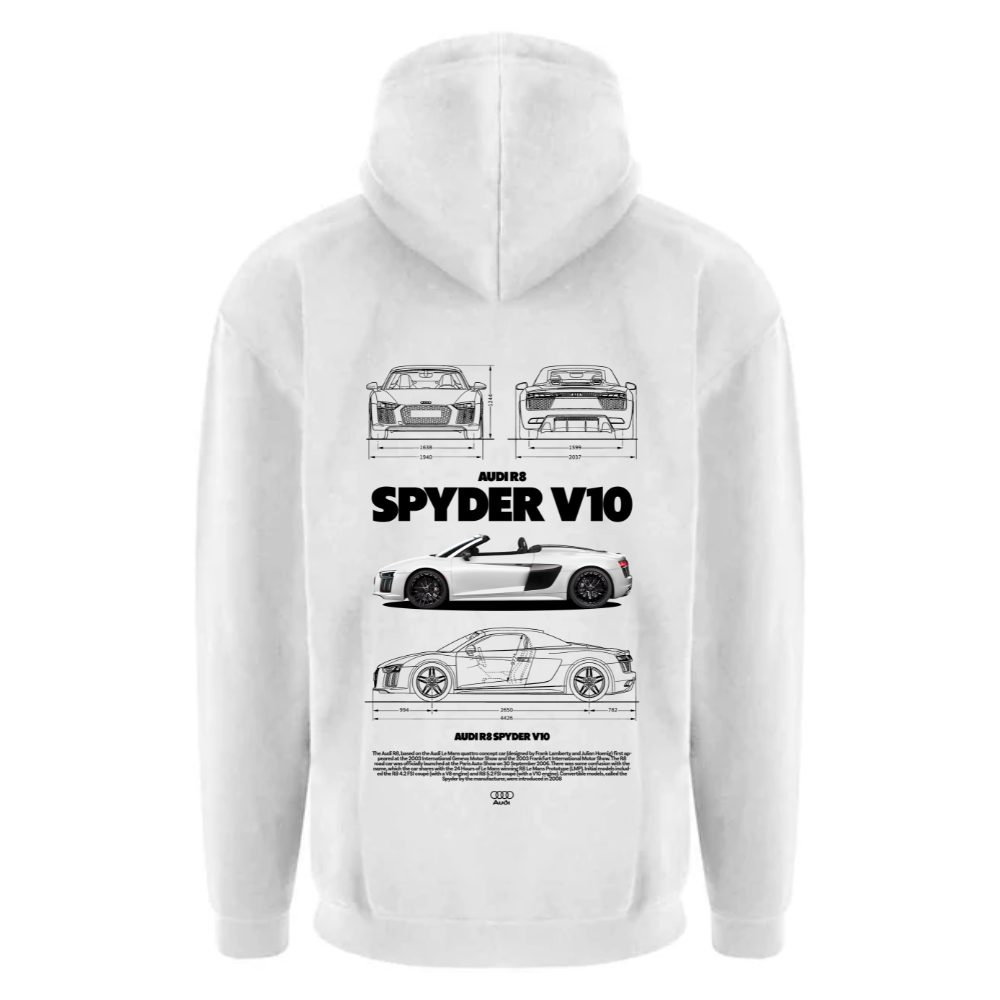 Audi R8 V10 T-Shirt, Sweatshirt, Hoodie - Image 4