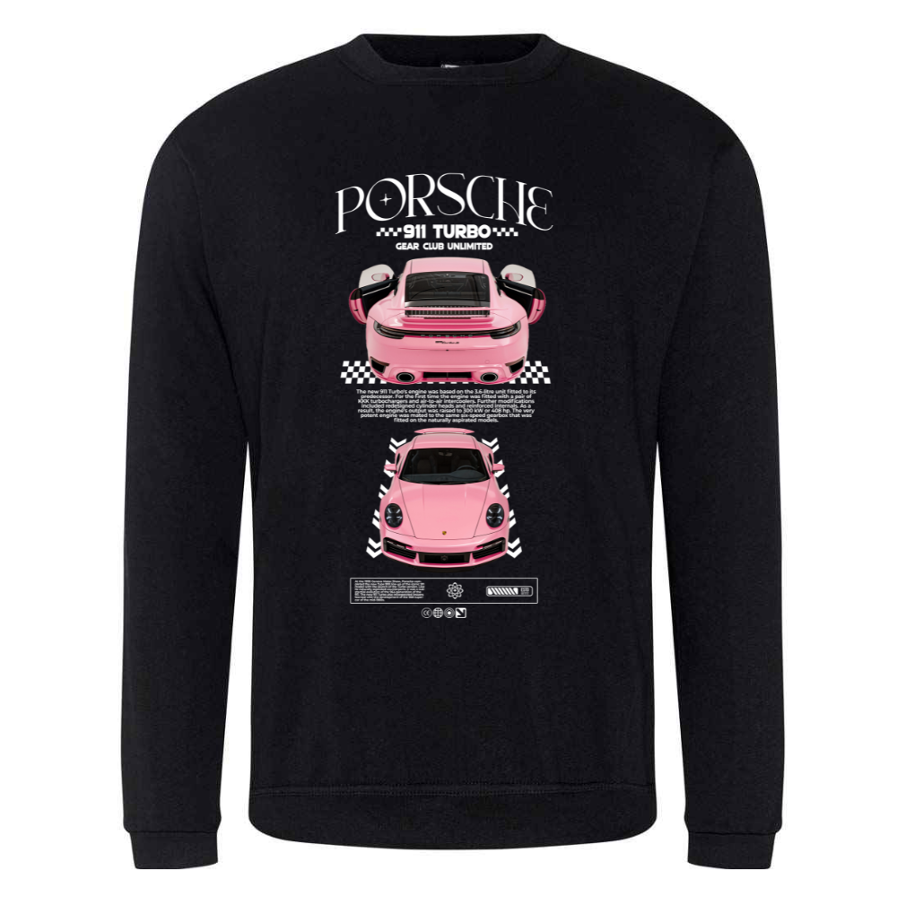 Porsche 911 Turbo Pink T-Shirt, Sweatshirt, Hoodie - Image 3