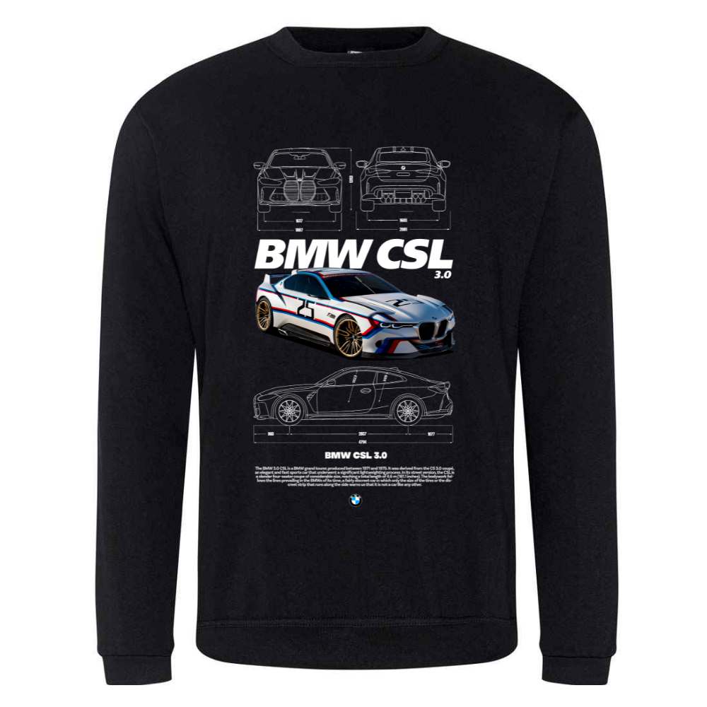BMW CSL T-Shirt, Sweatshirt, Hoodie - Image 3