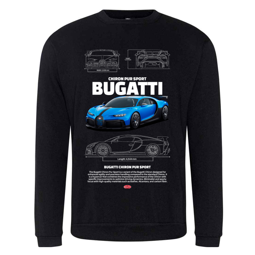 Bugatti Chiron T-Shirt, Sweatshirt, Hoodie - Image 3