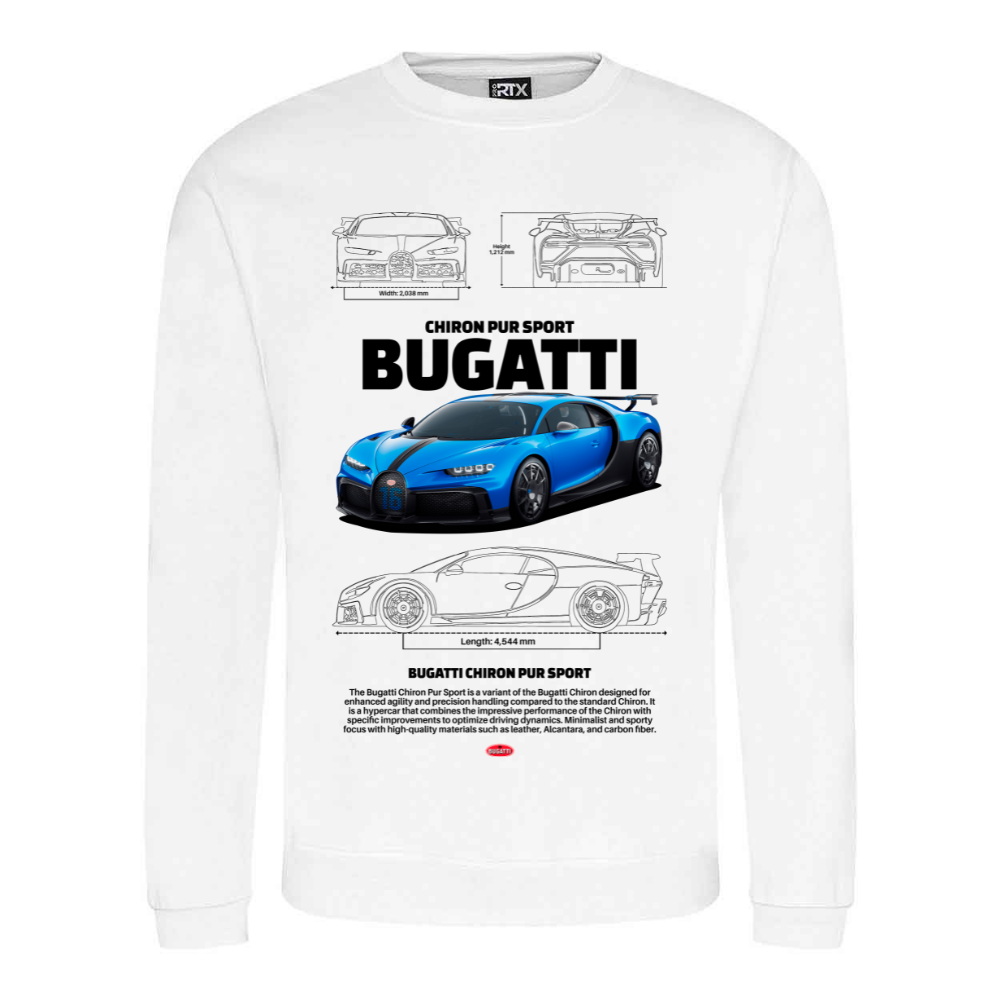 Bugatti Chiron T-Shirt, Sweatshirt, Hoodie - Image 2