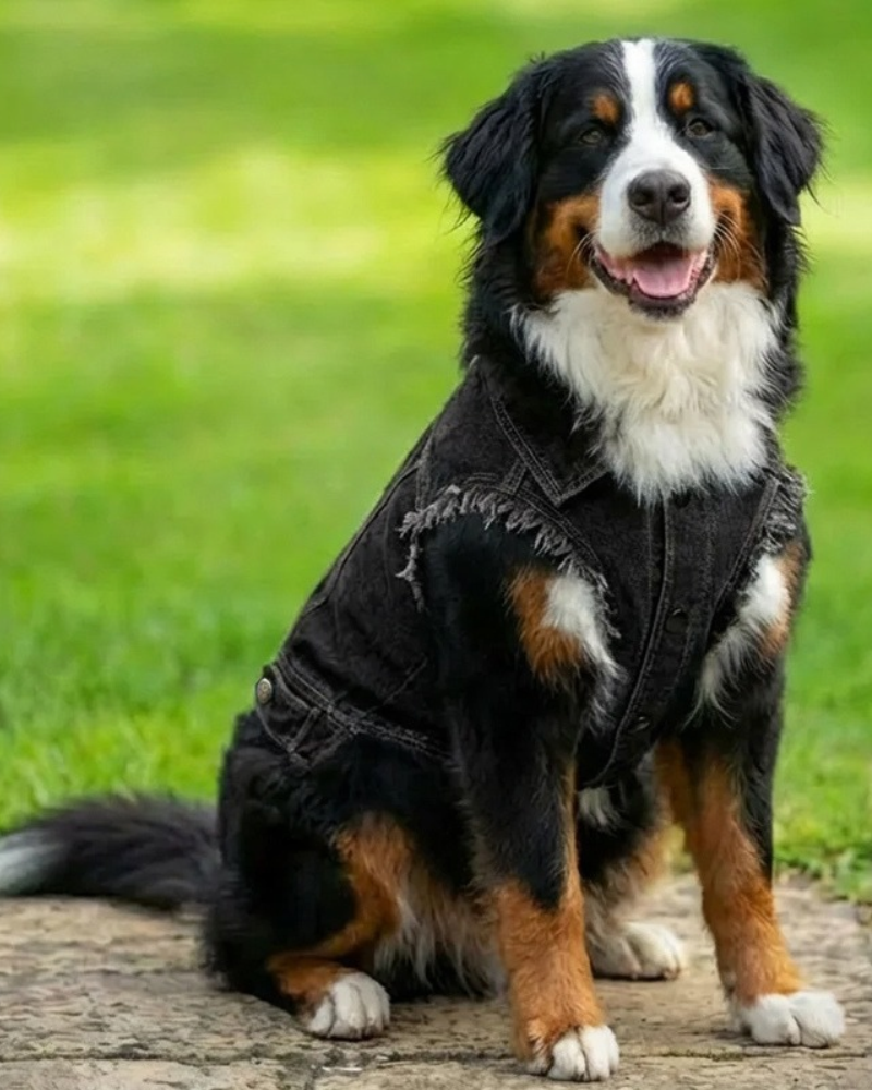 The Custom Logo Personalised Dog Denim Jacket - Image 4