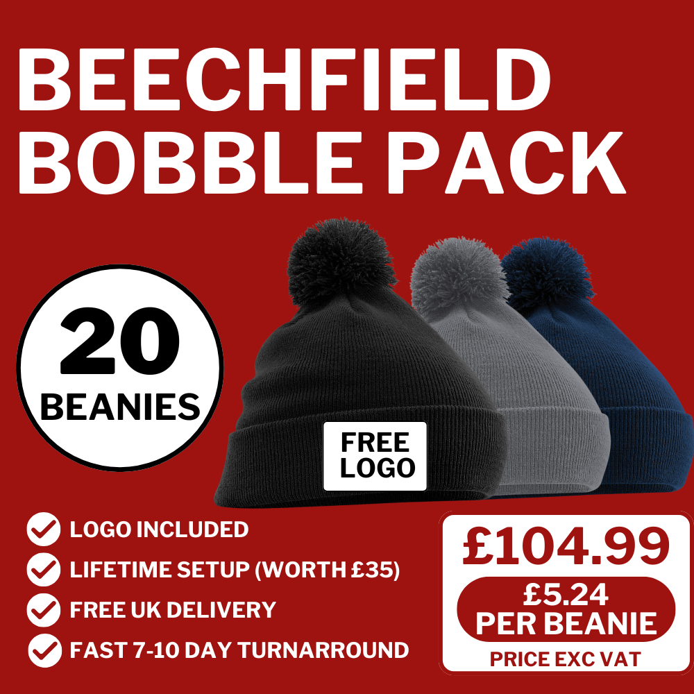 x10 Beechfield Bobble Beanie Pack