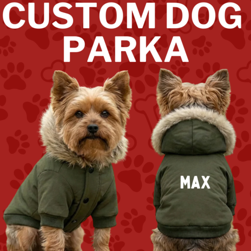 Personalised Dog Parka Jacket