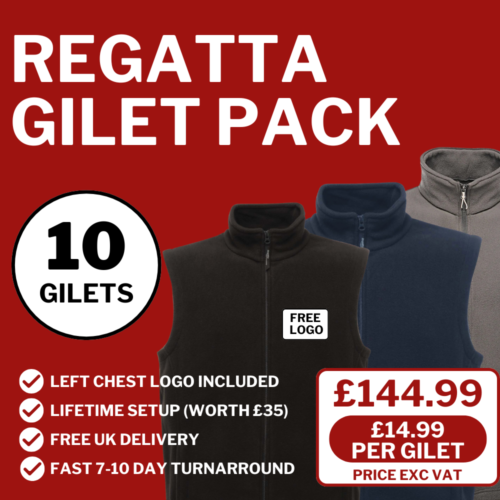 x10 Regatta Micro Fleece Gilet Pack