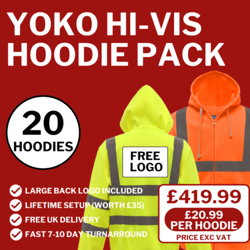 x20 Yoko Hi-Vis Hoodie Pack