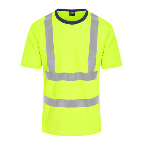 Gem Construction - Yellow/Navy RX720 Hi Vis T-Shirt