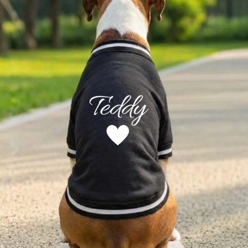 The Little Love Personalised Dog Varsity Jacket